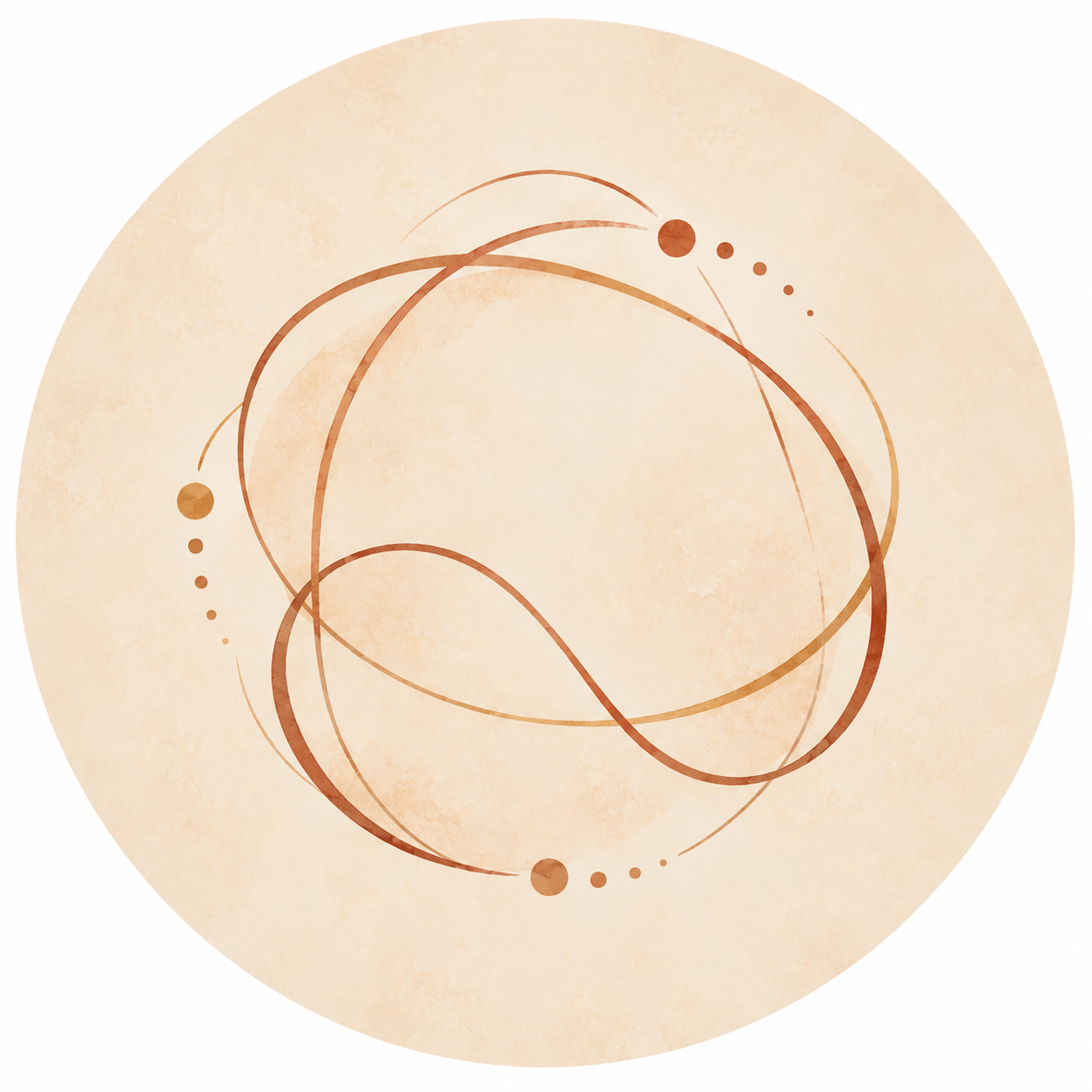 Illustration abstraite évoquant un mouvement intérieur